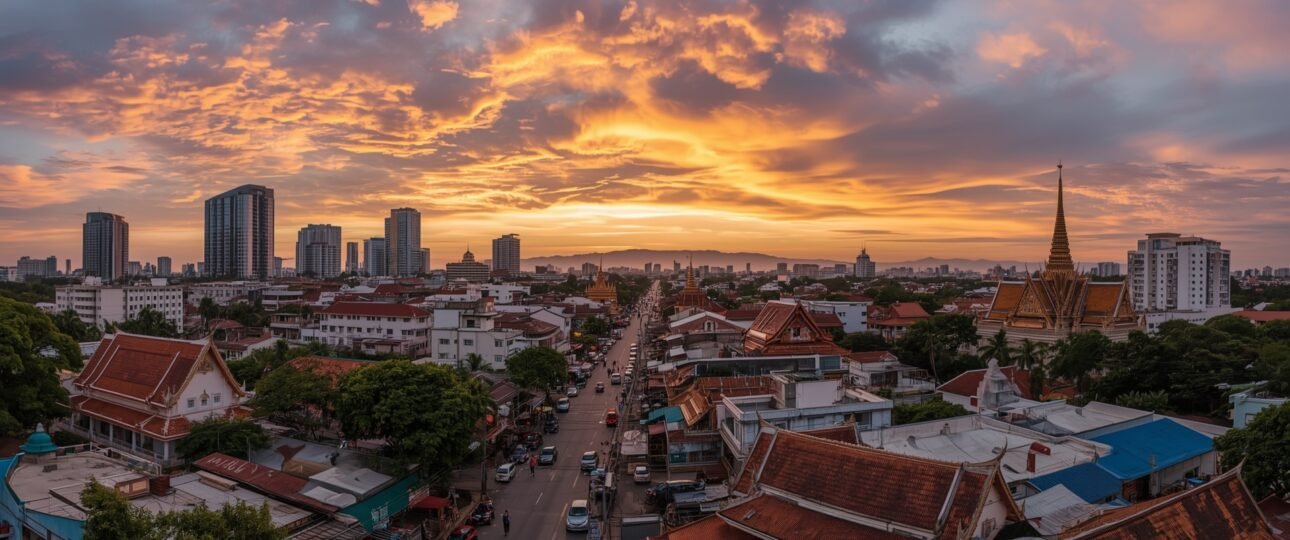 Hat Yai City Thailand from sky
