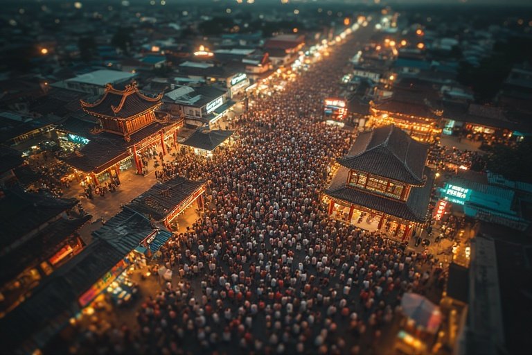 Supasarnrangsan Park during festival