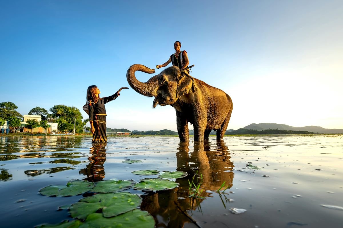 Elephant riding at Chang Puak Elephant Camp Hat Yai