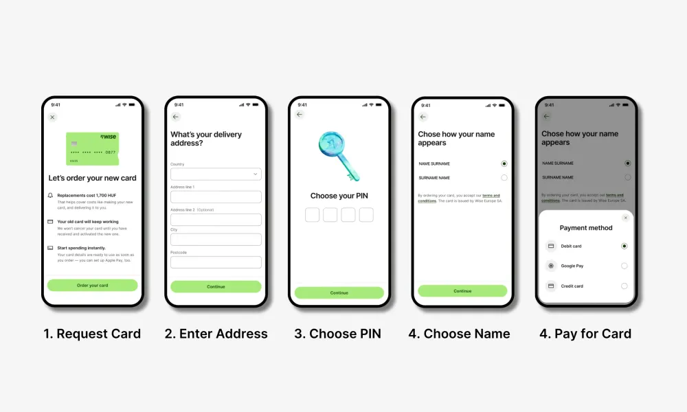 How to order Wise travel debit card in 4 easy steps